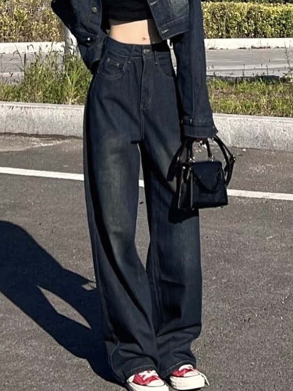 Vintage Distressed High Rise Boyfriend Jeans-1