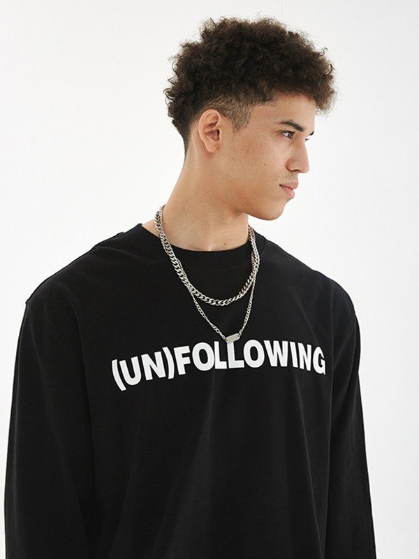Unisex Unfollowing Long Sleeve Sweatshirt-2
