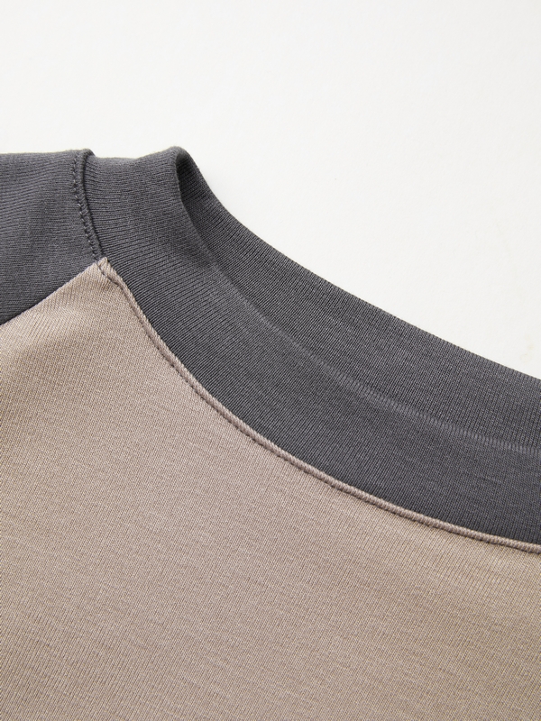 Raglan Sleeve Rib Crop Top-4