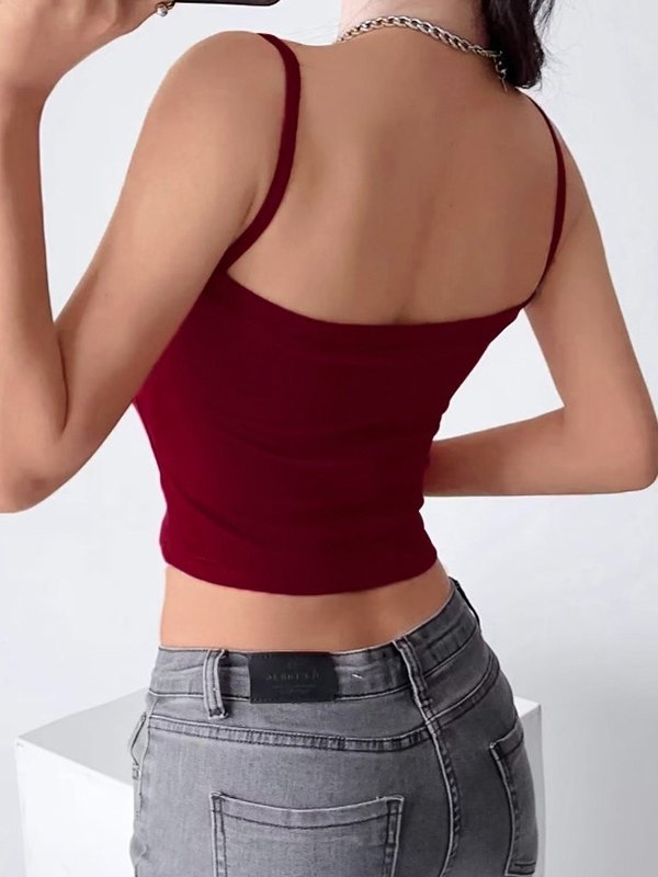 Hollow Out Crop Cami Top-3