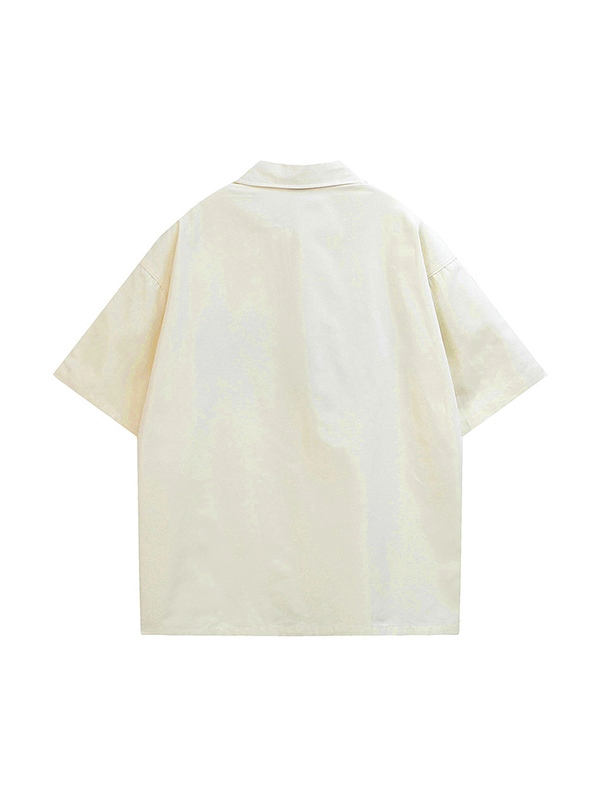 Men's Punk Graphic Button Down Shirt-1