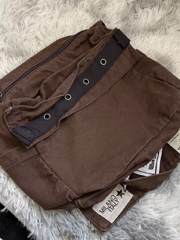 Vintage Patch Design Messenger Bag-2