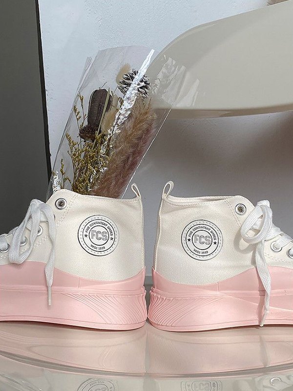 Contrast Sole High Top Sneaker-3